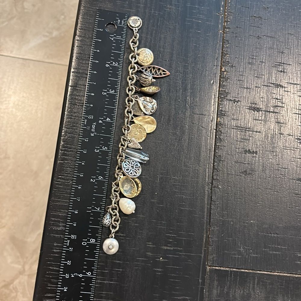 Chico's Mixed Metal Charm Bracelet Magnetic Clasp​​ - Picture 5 of 6